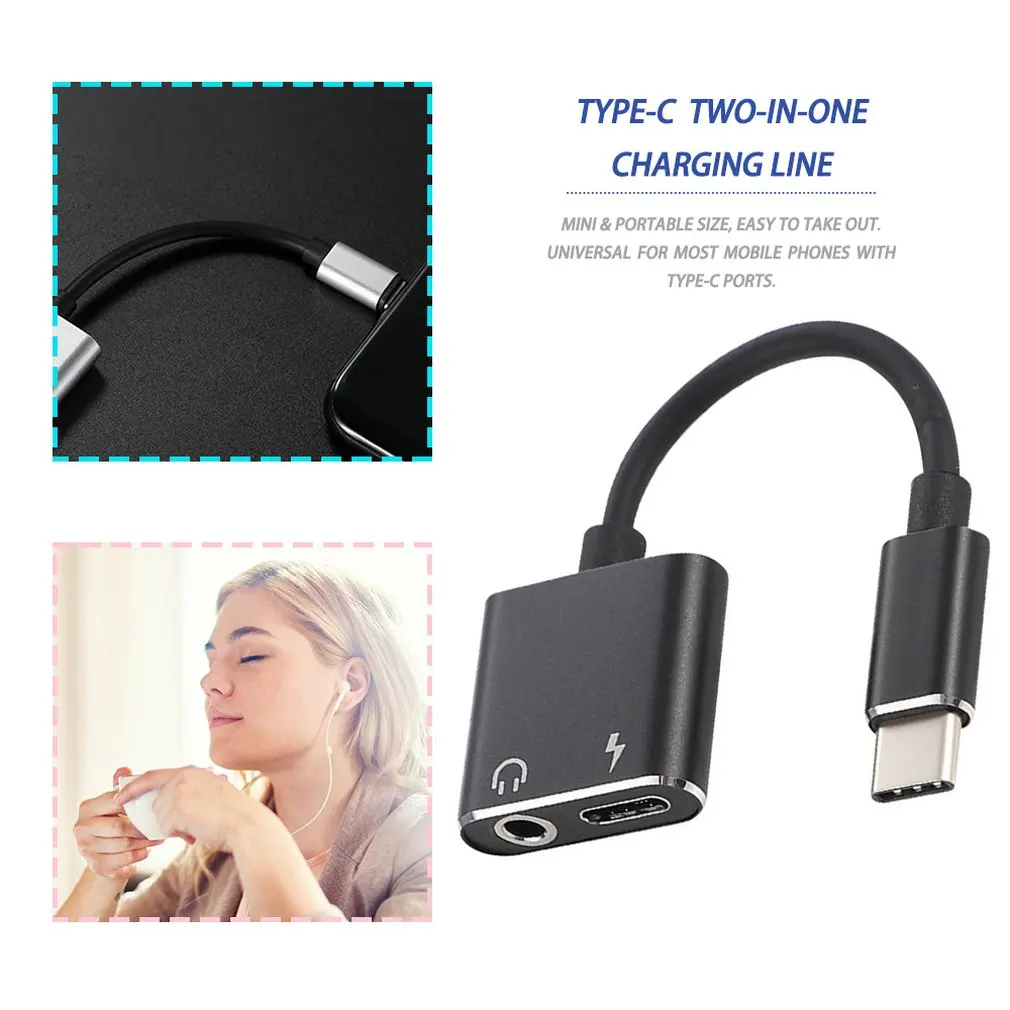 Адаптер для кабеля USB C к Jac-k 3.5 типа 2-в-1 Type 3 5 мм | Мобильные телефоны и аксессуары