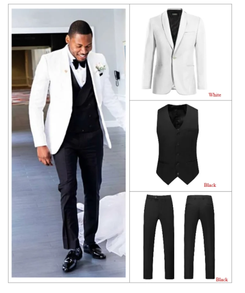 

Костюм Homme, белые мужские костюмы, свадебные черные брюки, красивый летний костюм 2020, облегающие смокинги для жениха, блейзер вечерние вечер...