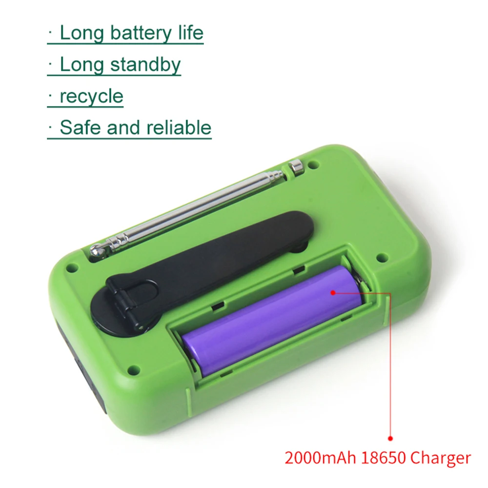 Портативный радиоприемник FM / AM/WB с ручным управлением работает от солнечной
