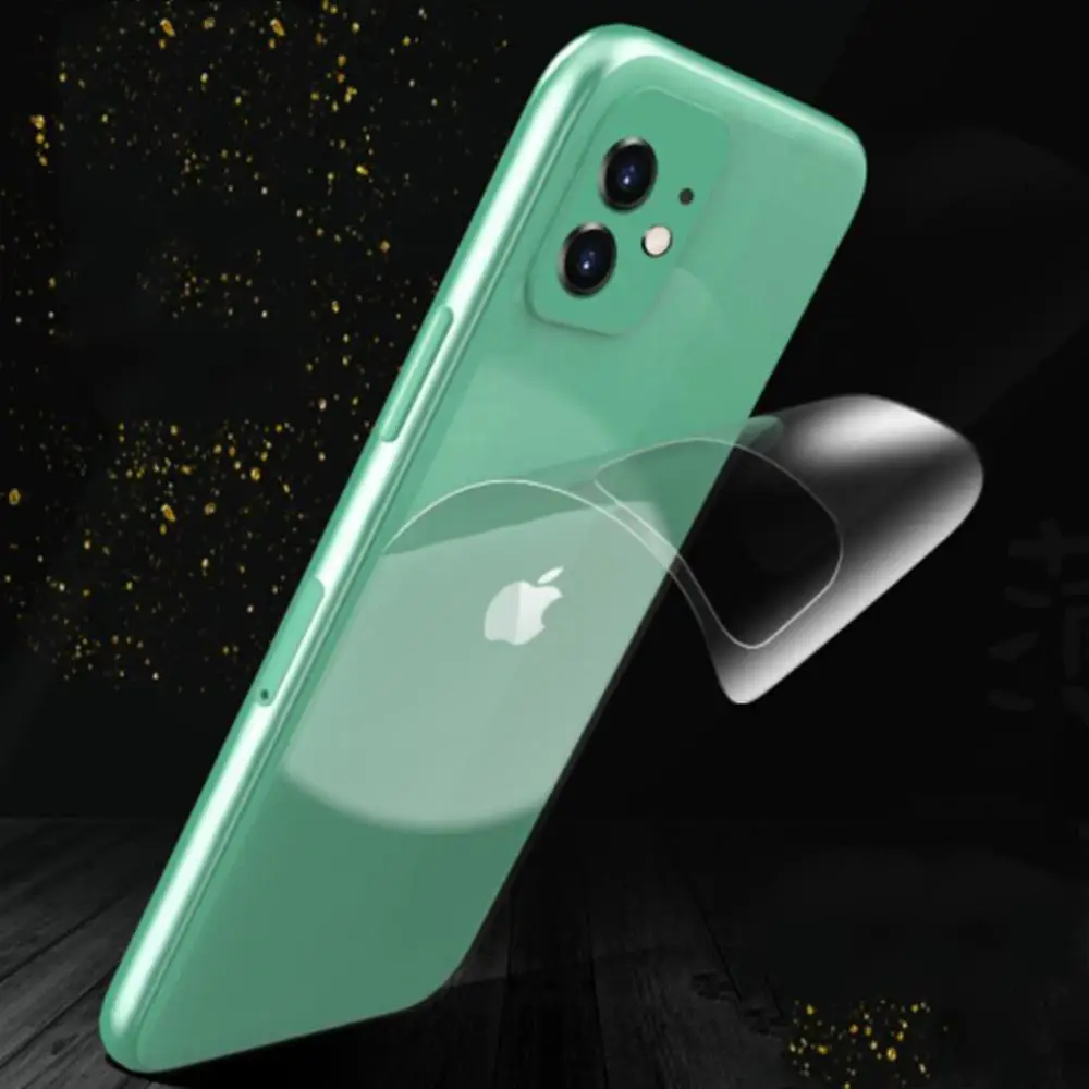 Защитная пленка 20D для задней панели iPhone 12 11 Pro XR X XS MAX 6s 7 8 Plus водородная мягкая а не