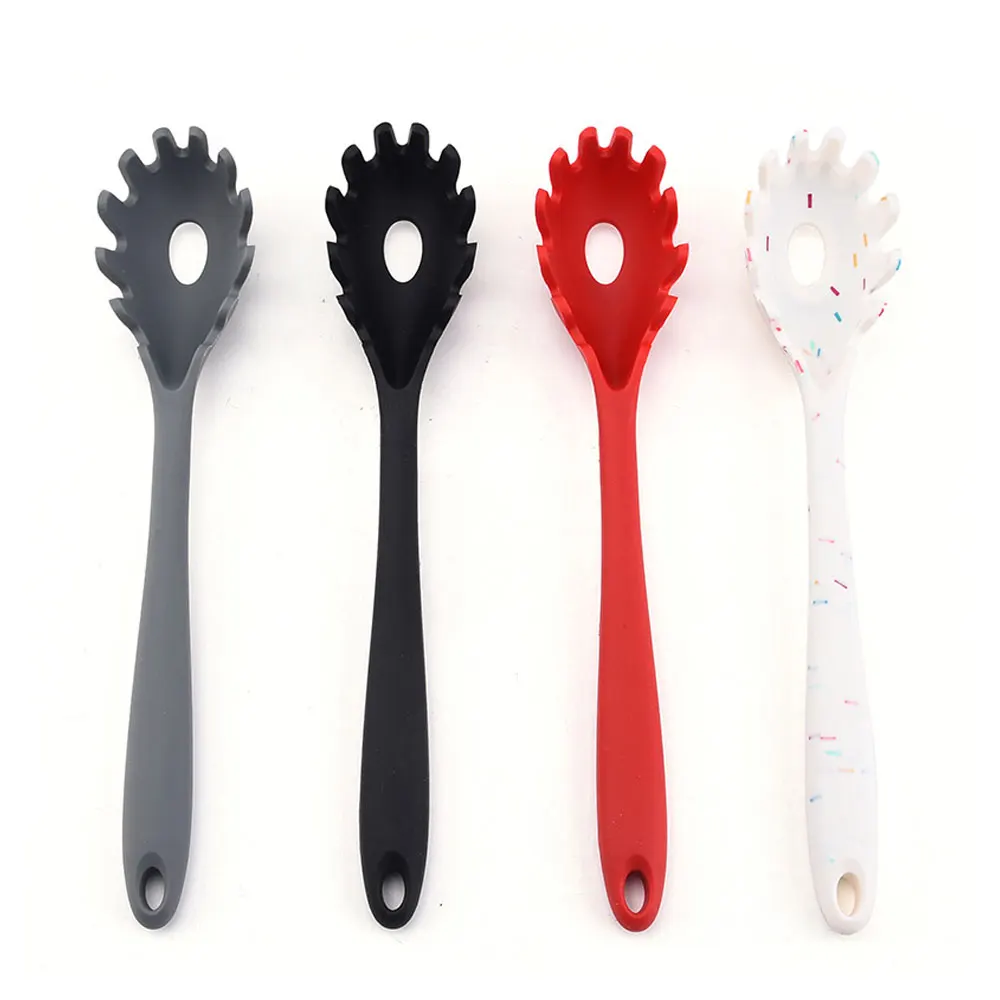 Новая силиконовая паста полые Совок Ложка для спагетти дуршлаг из термостойкого