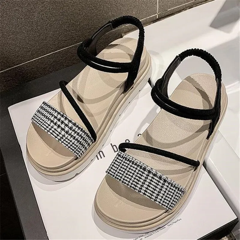 

Student simple sandals women's 2021 summer new fashion slides women shoes breathable casual platform sandals womens sandalias