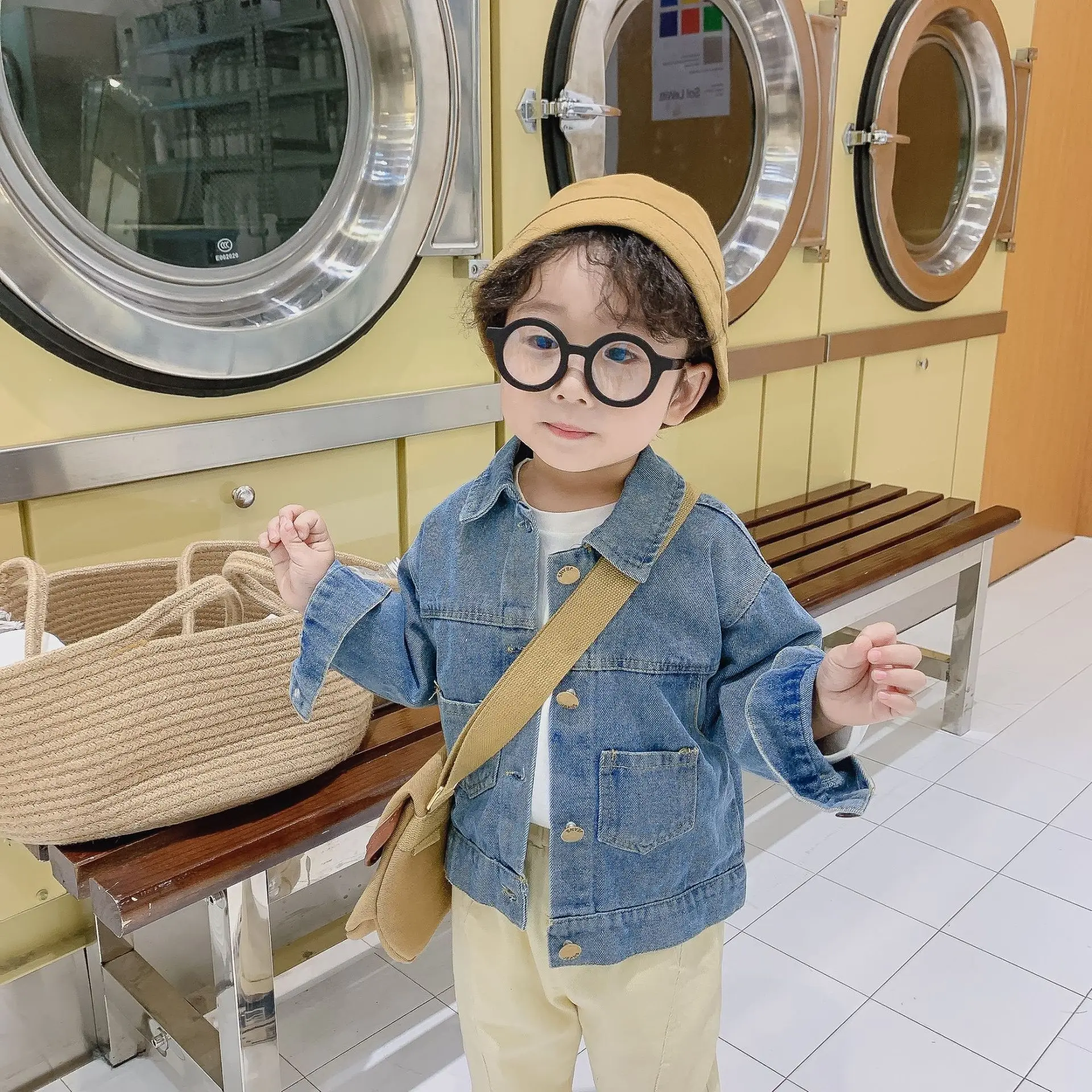 Модные Повседневные Универсальные джинсовые куртки для мальчиков 2020 От 1 до 5 лет