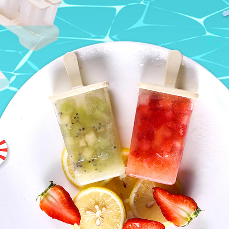 Лидер продаж форма для мороженого на 4/9 ячеек с палочкой и крышкой многоразовая