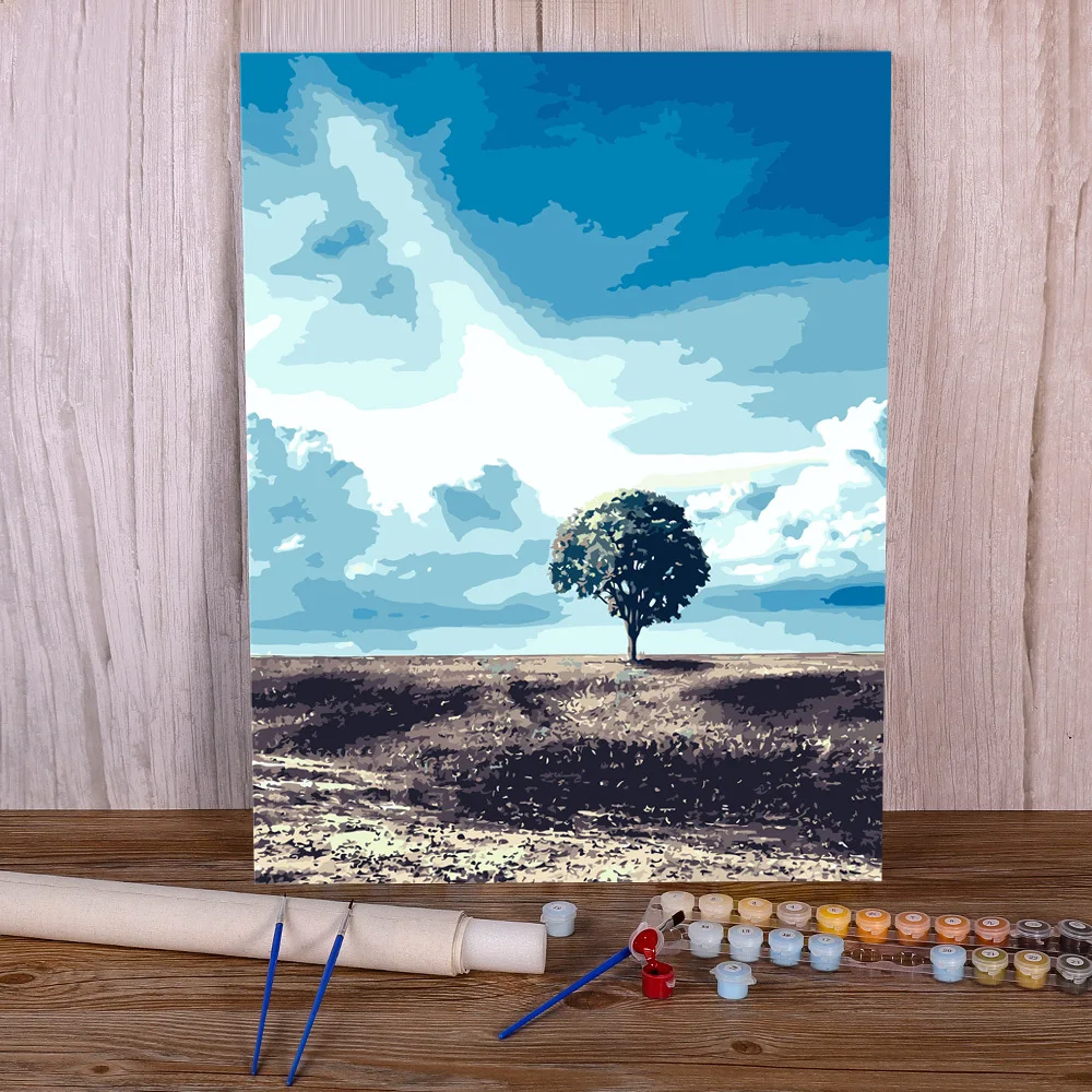 

Ландшафтная горная фотосессия, акриловые краски 40*50, холст, картины, домашний декор, ремесла, искусство для взрослых