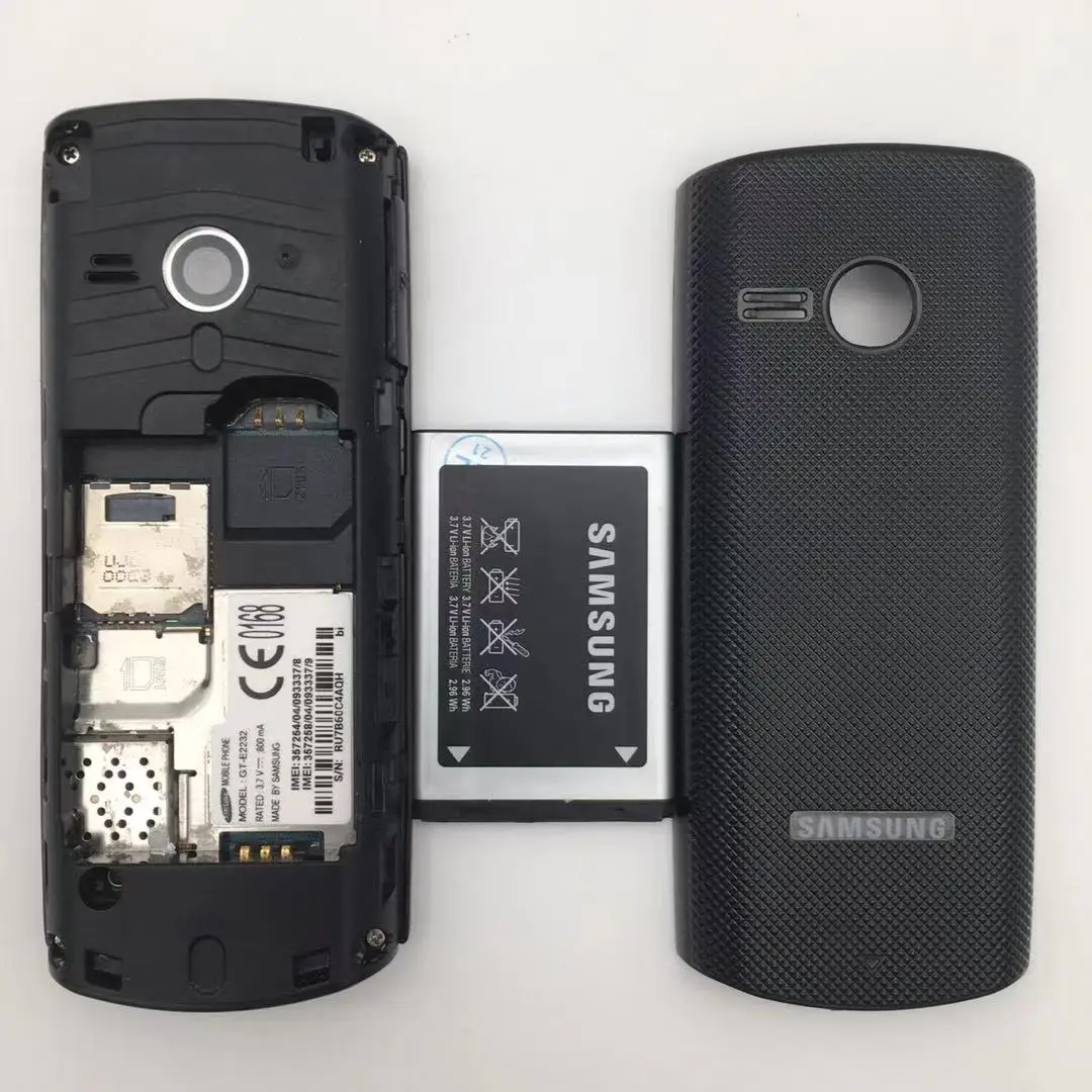 samsung e2232 refurbished original samsung e2232 mobile phone 1 770 3mp fm radio 1000mah dual sim cards free global shipping