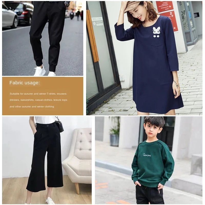 Широкая эластичная двухсторонняя трикотажная ткань из хлопка и спандекса 62