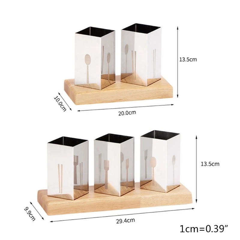 

Silverware Holder Countertop Flatware Caddy Storage Box Drain Rack Stainless Steel Utensil Organizer with Anti Slip Dropshipping