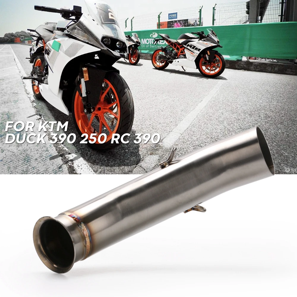 Глушитель для мотоцикла Труба среднего соединения KTM Duck 390 250 RC RC390 2017 2018 17 Новинка |