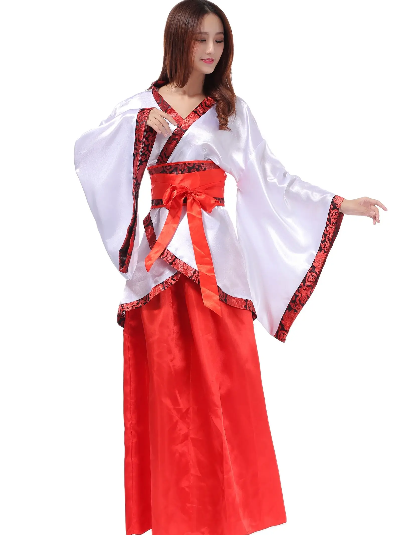 Женская одежда для фотосъемки Hanfu Китайский народный танцевальный костюм