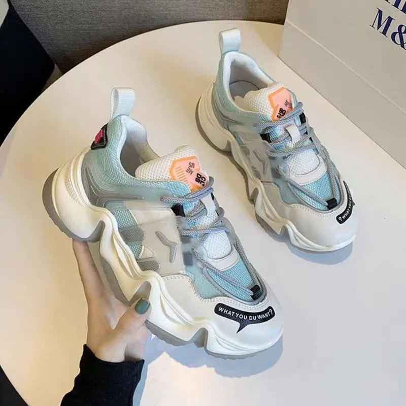 2020 дизайнеры женская обувь на не сужающемся книзу массивном кроссовки кепки в