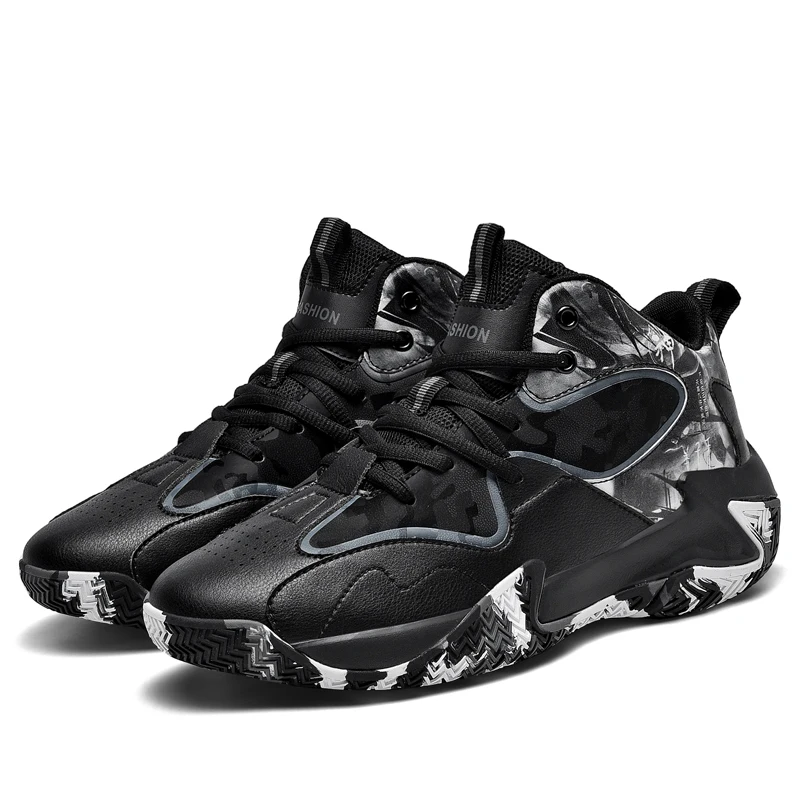 

High-top Basketball Shoes for Men Sneakers Breathable Light Basketball Sneakers Outdoor Sport Shoes Male Training Ankle Boots