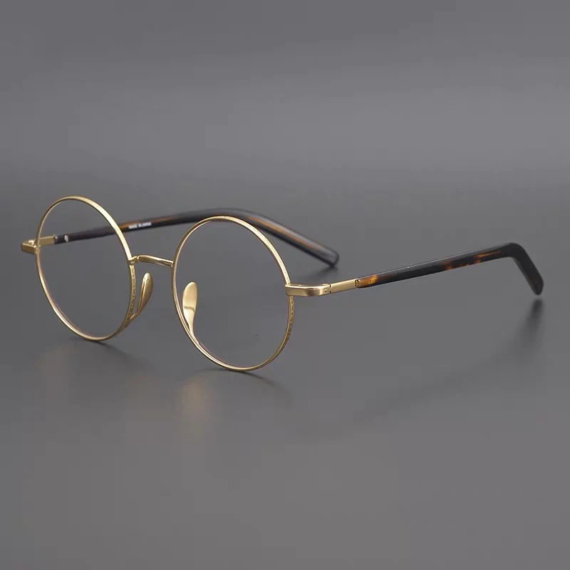 Titanium Glasses Frame Women Men Vintage Small Round Clear Eye Glasses Man Optical Prescription Eyeglasses Frames Eyewear Oculos