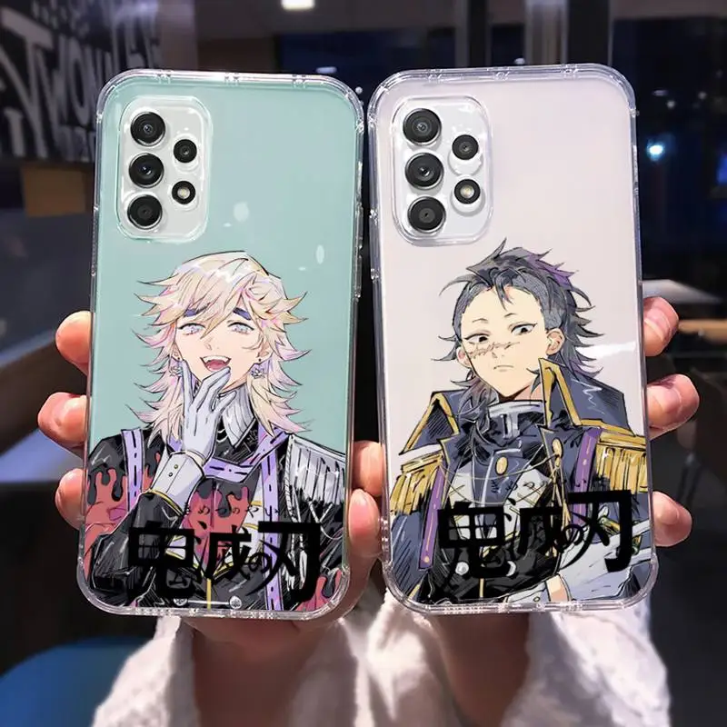 

Demon Slayer anime Phone Case Transparent For Samsung Galaxy A S 8 9 10 12 20 21 40 50 52 51 70 71 2019 fe 5g ultra plus