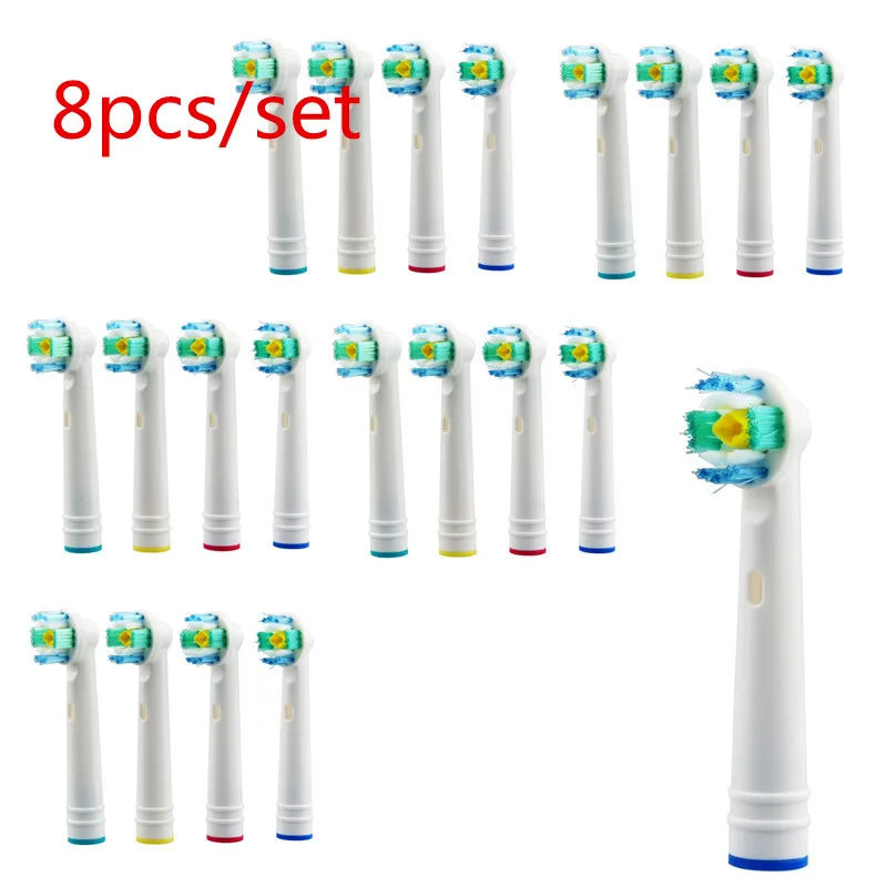 8 Pcs Новые поступления 40 шт или 16 шт или 12 шт или 8 шт электрическая зубная щетка головка для гигиены полости рта B Сменные насадки для зубной щетки - Цвет: 8 Pcs