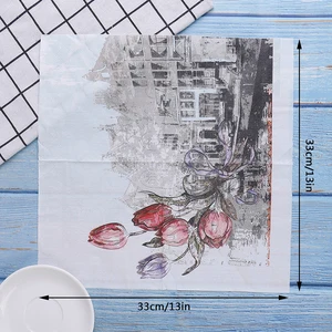 20 шт.1 пакет, бумажные салфетки с цветочным узором, салфетка для декупажа бумажные салфетки для рождественского свадебного декора