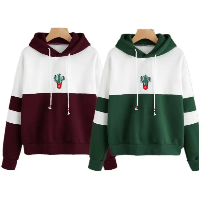 Женский свитшот с капюшоном длинным рукавом | Женская одежда