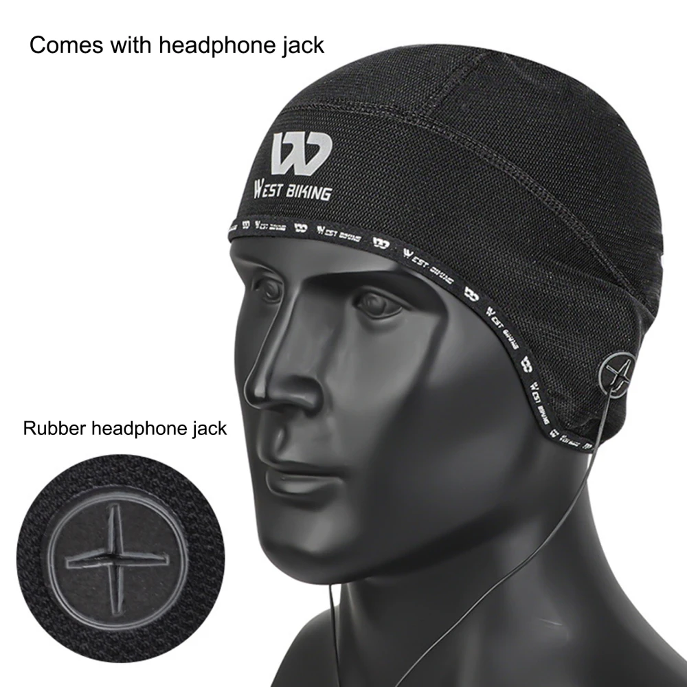 

Headwear Reflective Cap Headgear Warm Hat Outdoor Sports Equipment Windproof Running With Earphone Hole Sport Riding