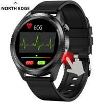 north edge men women smart watch ecg body temperature measure sport fitness watch heart rate blood pressure oxygen smartwatch