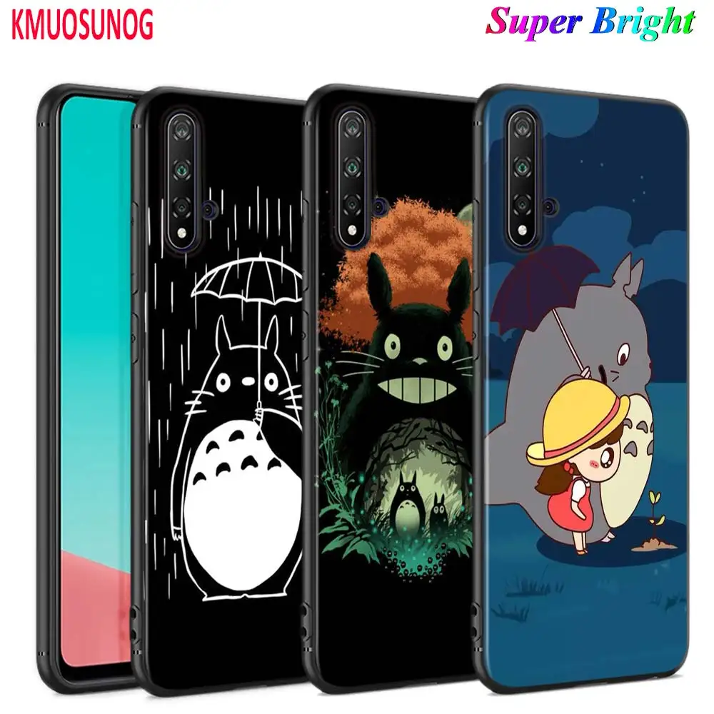 Черный чехол Мой сосед Тоторо аниме для huawei Nova 5 3i P Smart Z Plus 2019 P30 P20 Pro P10 P9 P8 Lite
