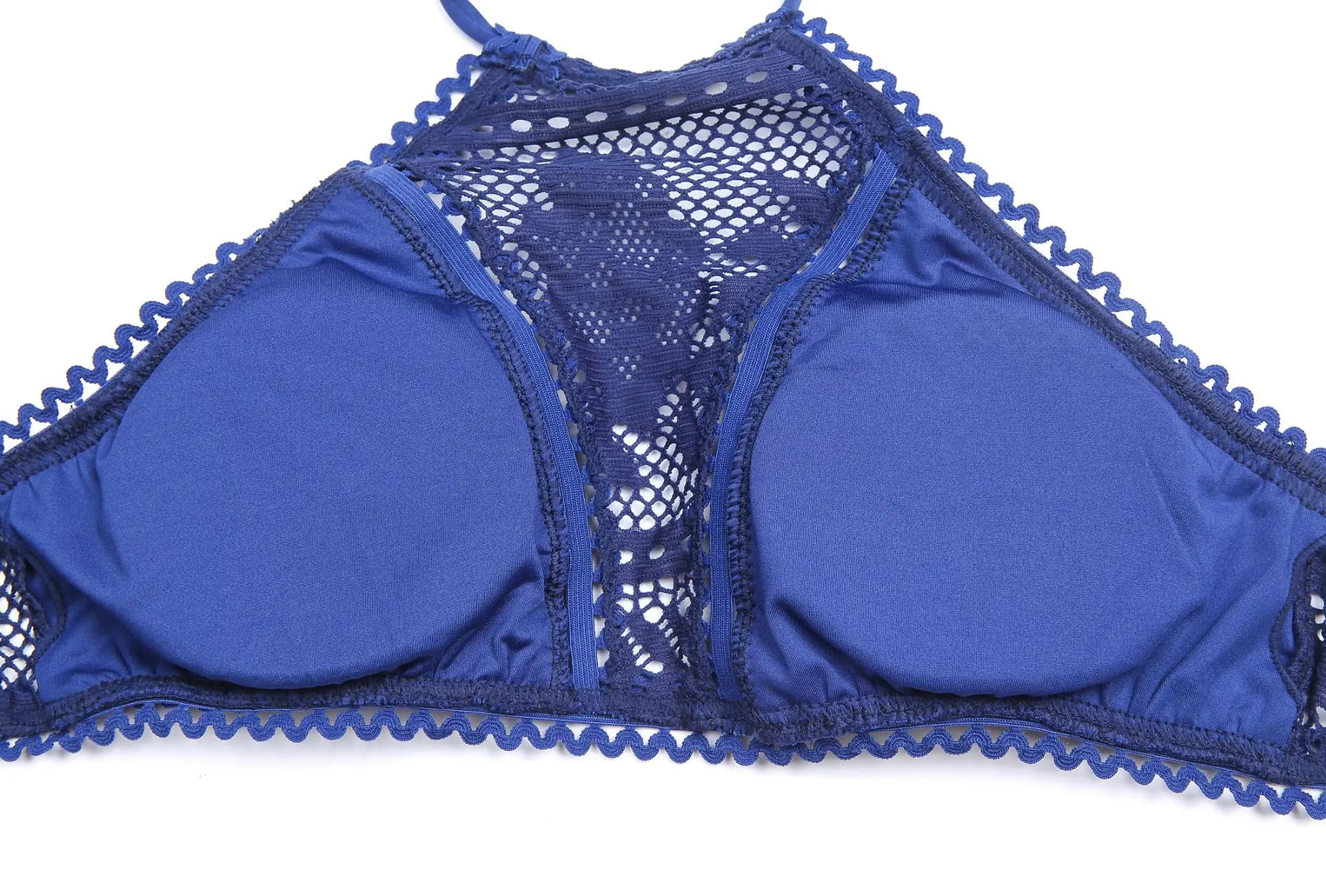 

High-End Quality Italian Style 2020 New Women's Lace Hollow Sexy Two-Piece Wrapped Triangle Bikini Slim-Fit Beach Swimsuit M-XXL