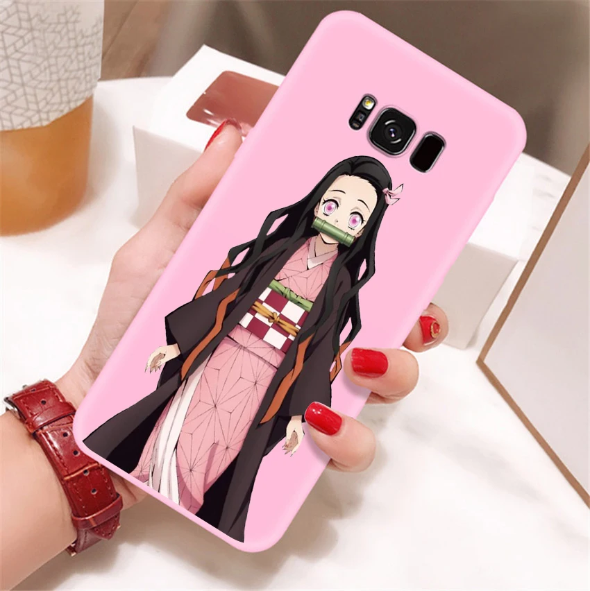 Камадо Nezuko Kimetsu без Yaiba демон убийца ТПУ, конфетный мягкий чехол для телефона для samsung s8 s8plus s9 s9plus s10 s10e note9 note10