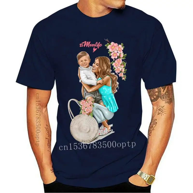 

Новинка 2021, милая женская футболка с мультяшным принтом для мамы и матери, женская футболка с принтом, топ, женская футболка с графическим пр...