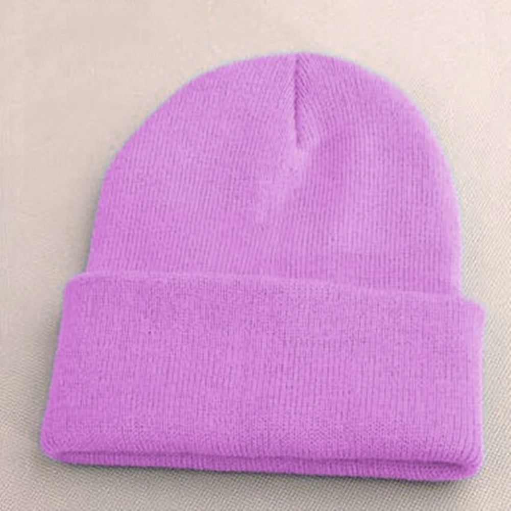 

fashion winter warm Beanie hat Knit Ski Cap for women men Hip-Hop Winter Warm Unisex Solid Color Hat 2019