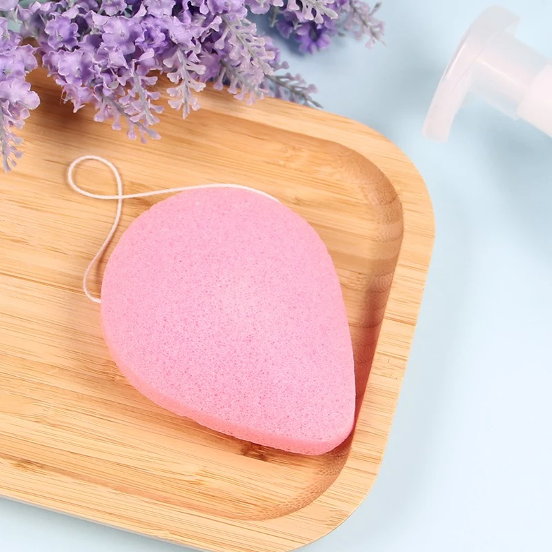 Натуральный конжаковый очиститель для умывания лица Отшелушивающий буфами на