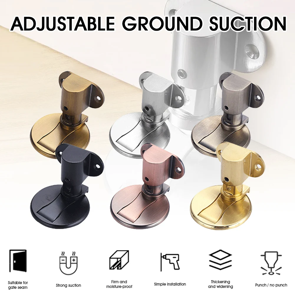 

Magnet Door Stops Magnetic Door Stopper Non-punch Six Colors Available Door Holder Hidden Doorstop Furniture Door Hardware