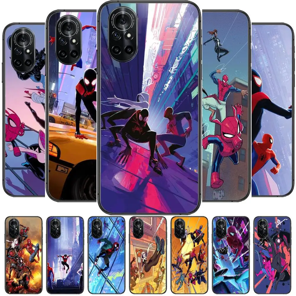 

Many spidermans Clear Phone Case For Huawei Honor 20 10 9 8A 7 5T X Pro Lite 5G Black Etui Coque Hoesjes Comic Fash design