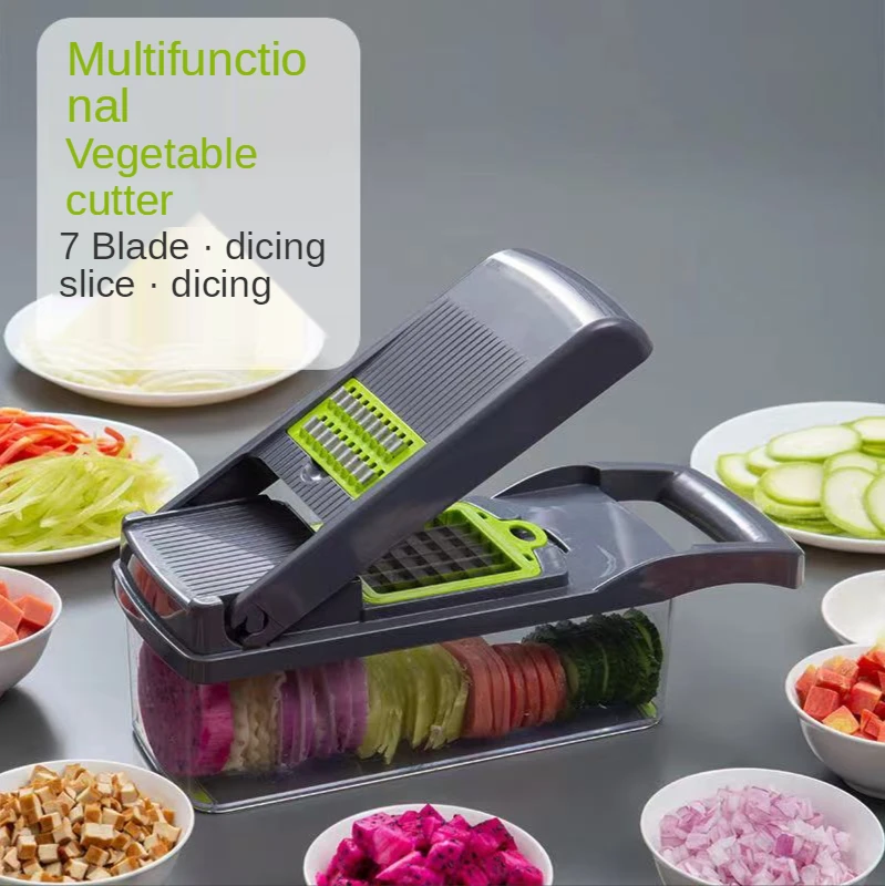 

Multifunctional vegetable chopper fruit potato peeler carrot chipping machine kitchen accessories basket vegetable slicing machi