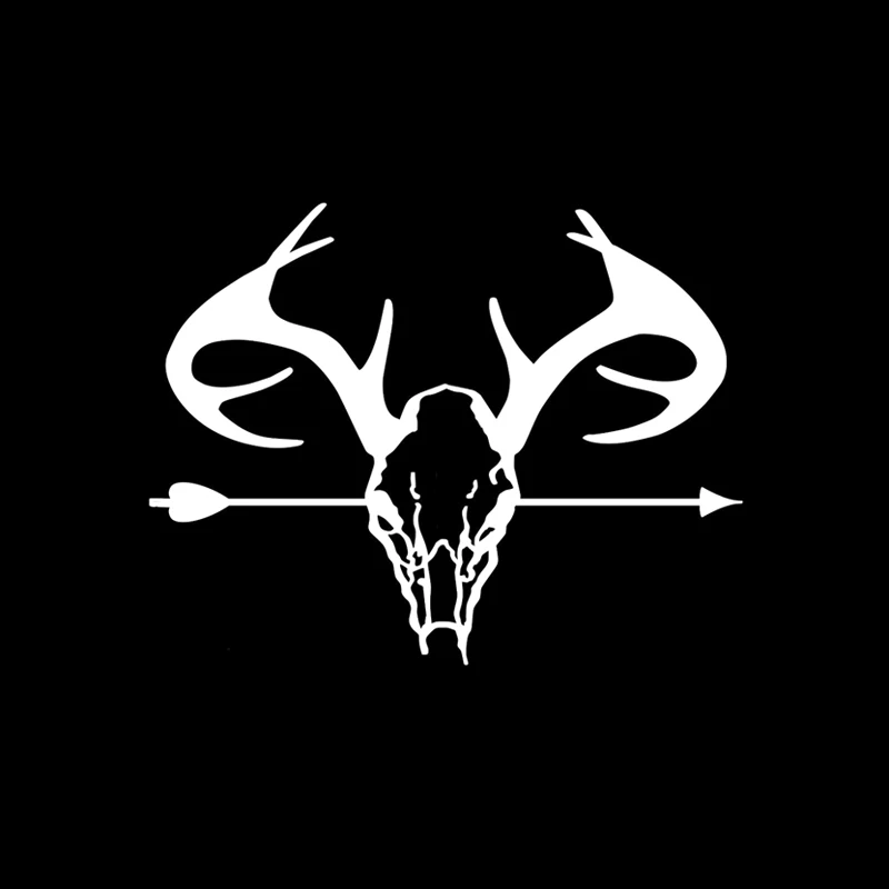 

Deer Hunting Creative Animal Sticker High Quality Car Window Decoration Personality Pvc Waterproof Decal Black/white, 15cm*12cm