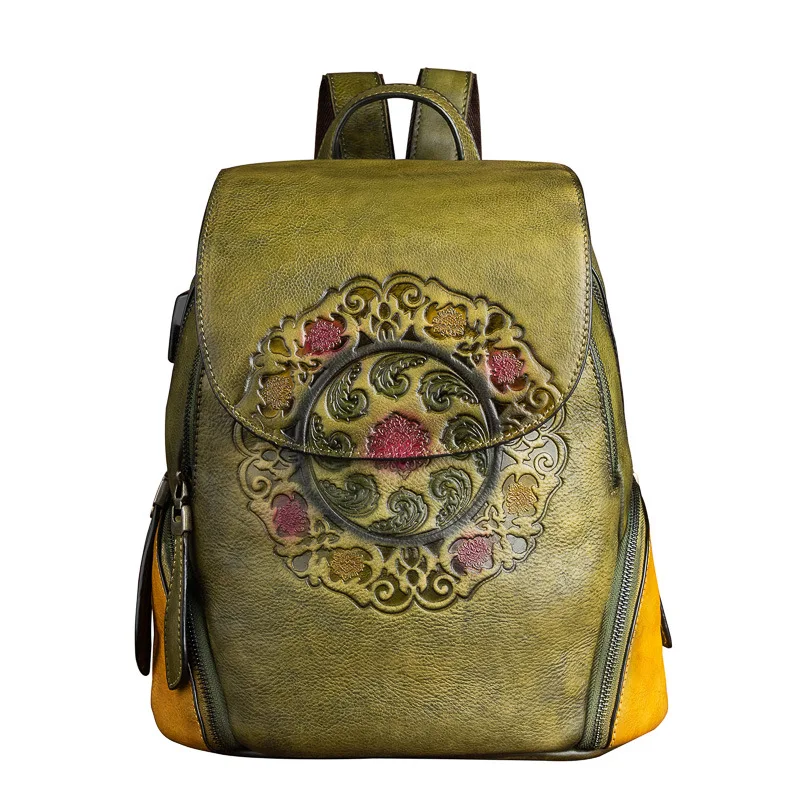 Girl Female With Usb Charging Port Book Bag Roomy Beautiful 