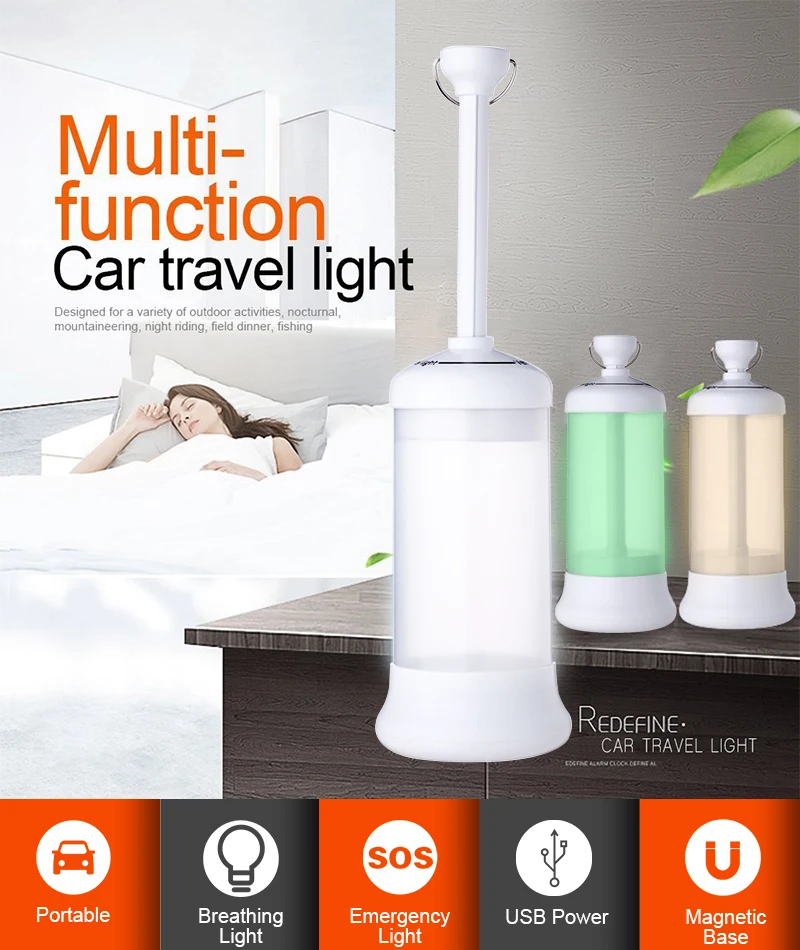 

LED night lamp USB Flashing Roadside Emergency Beacon Flares Camping Lanterns Light for Hiking Camping Emergencies Protable lamp