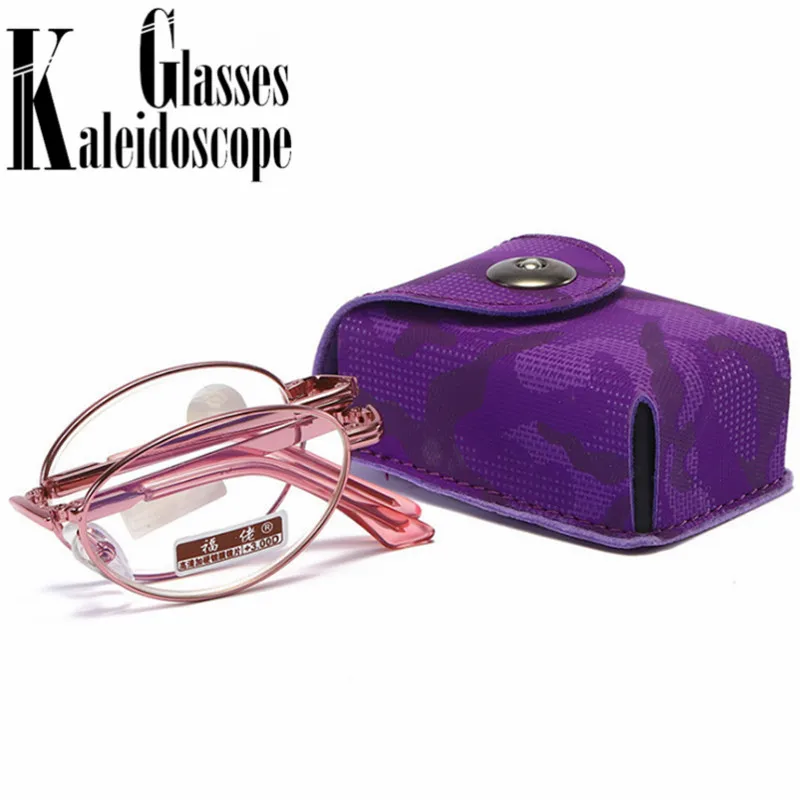 

Portable Folding Reading Glasses Women Blue Light Blocking Presbyopic Eyeglasses Reader Farsightedness +1.0 1.5 2.0 2.5 3.0 3.5