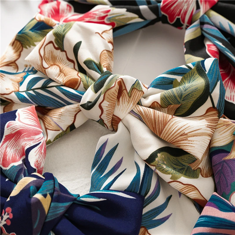 Горячая Распродажа большой бант для волос девочек сломанный цветок 3 слоя