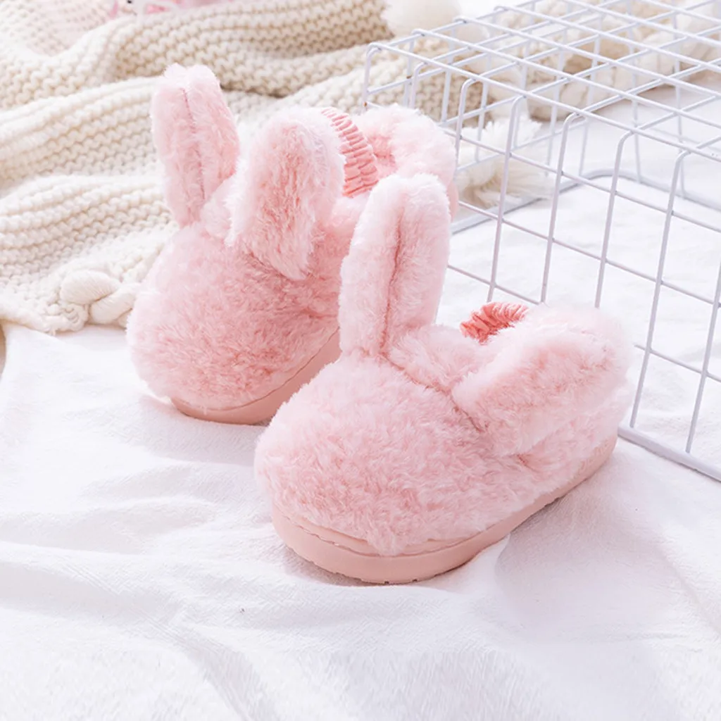 Детские тапочки для детей ясельного возраста с изображением кролика уши