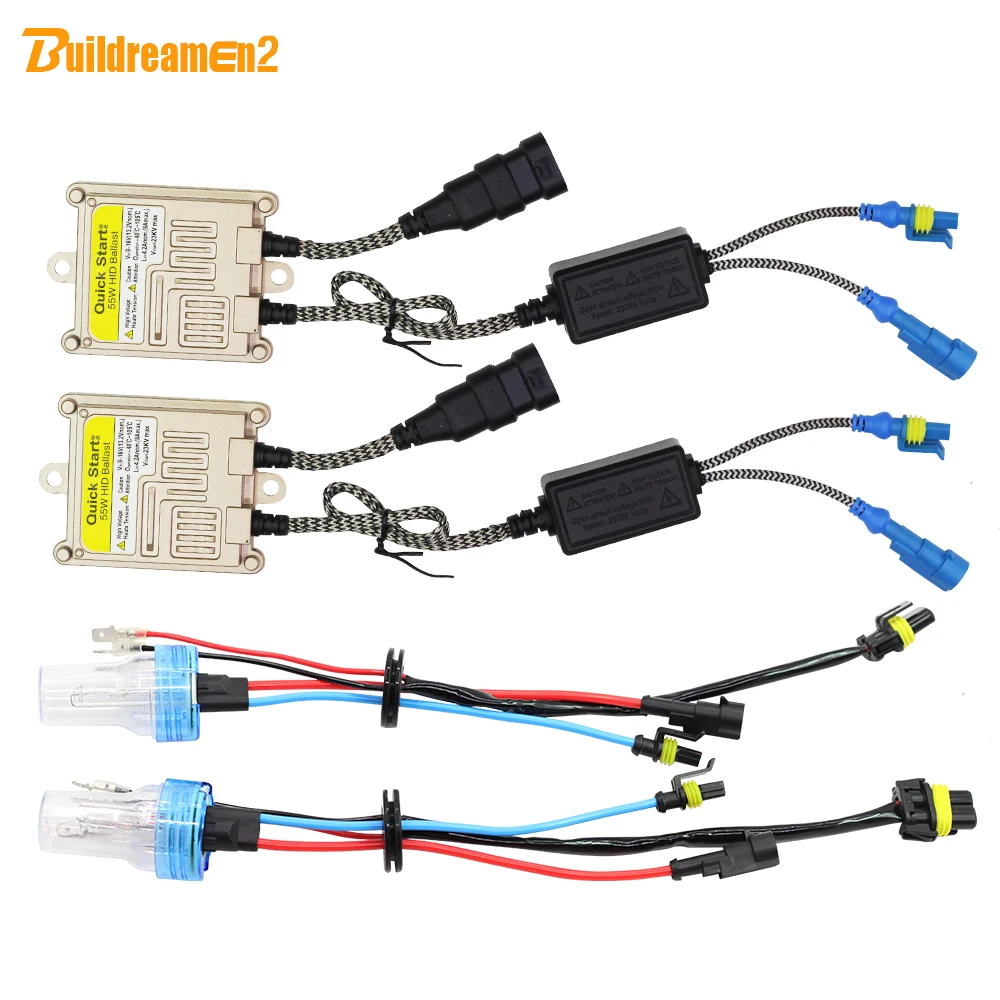 Buildreamen2 H3 55W HID Xenon Kit 3000K 4300K 6000K 8000K AC балластная лампа с высоким люменом