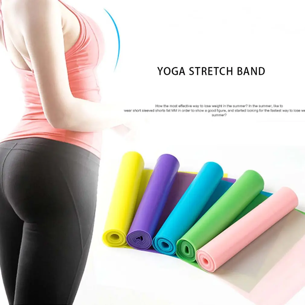 

Latex Solid Color Elastic Belt Strength Training Yoga Belt Rope Tension Fitness Equipment Rehabilitation Training