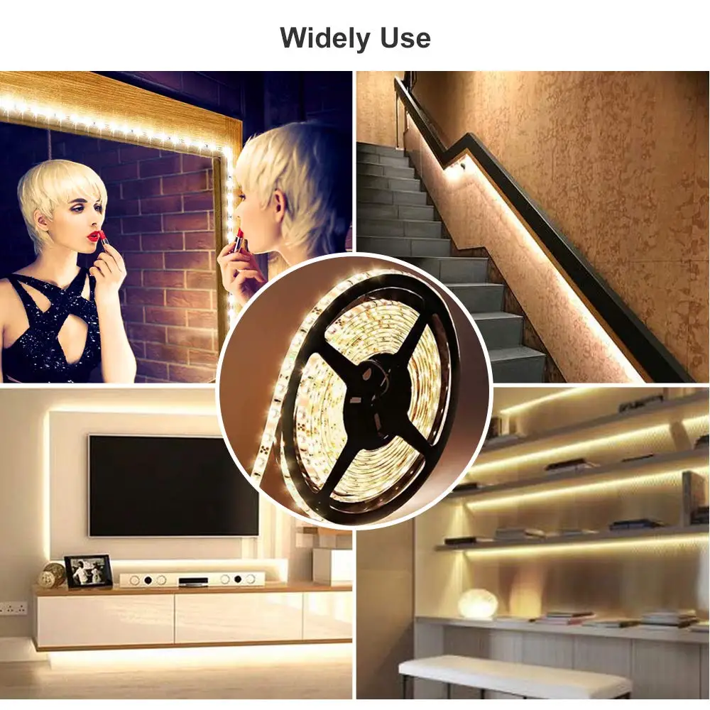 Светодиодная лента светильник 5 м с регулируемой яркостью умная ручная развертка