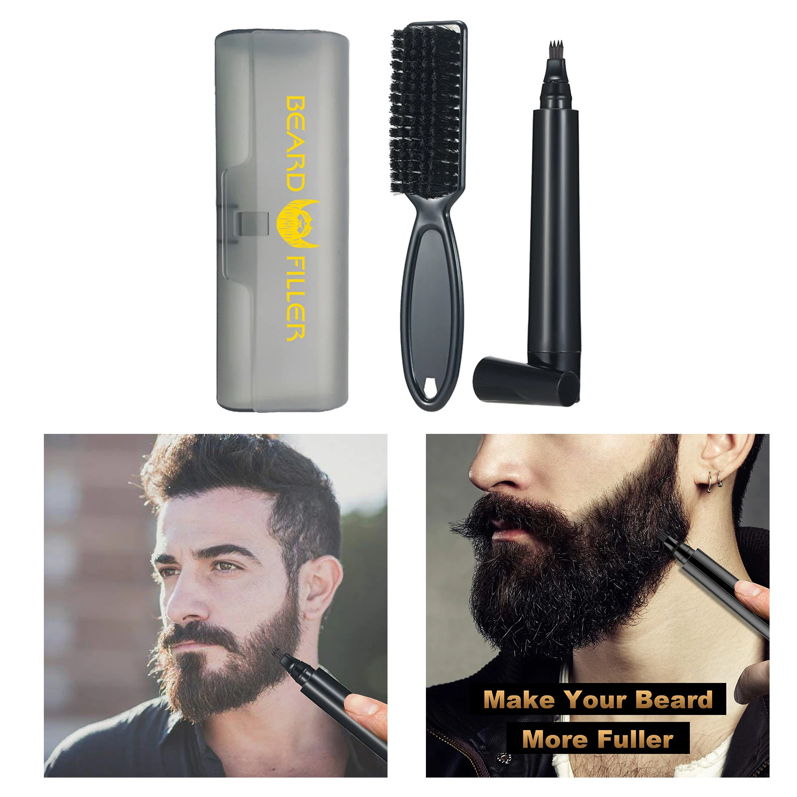 

Beard Pencil Filler For Men Waterproof Long Lasting Coverage Natural Finish