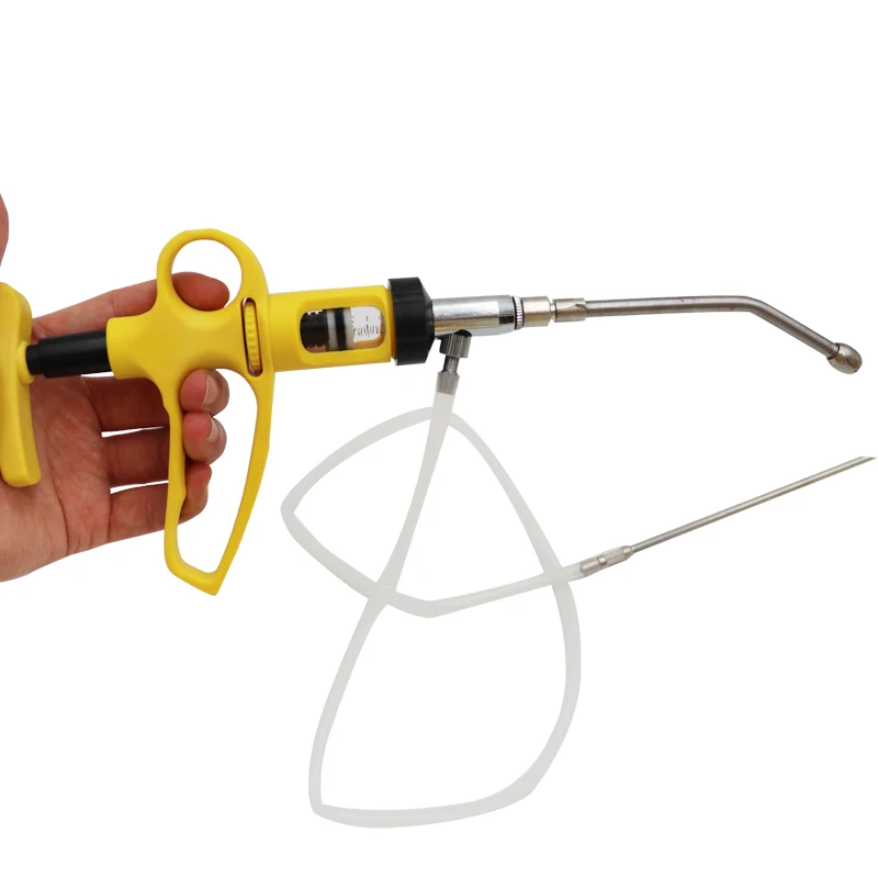 Ветеринарный непрерывный Шприц Инструмент для животноводства 5 мл регулируемый