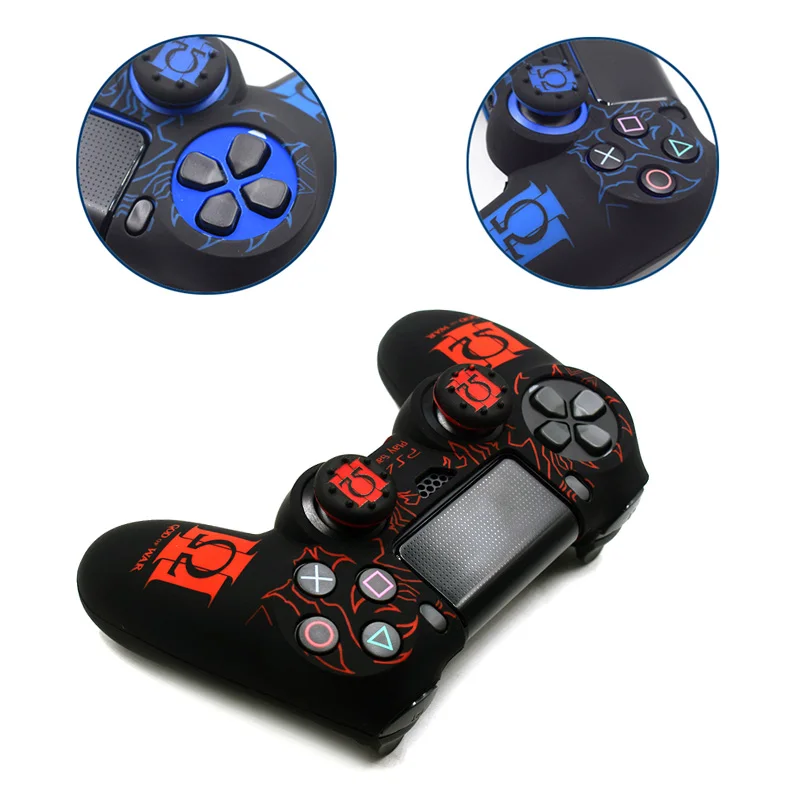 PS4/Slim/Pro Soft Silicone Rubs Case Cover For SONY Playstation 4 PS4 Controller Protection Pro Slim Gamepad | Электроника