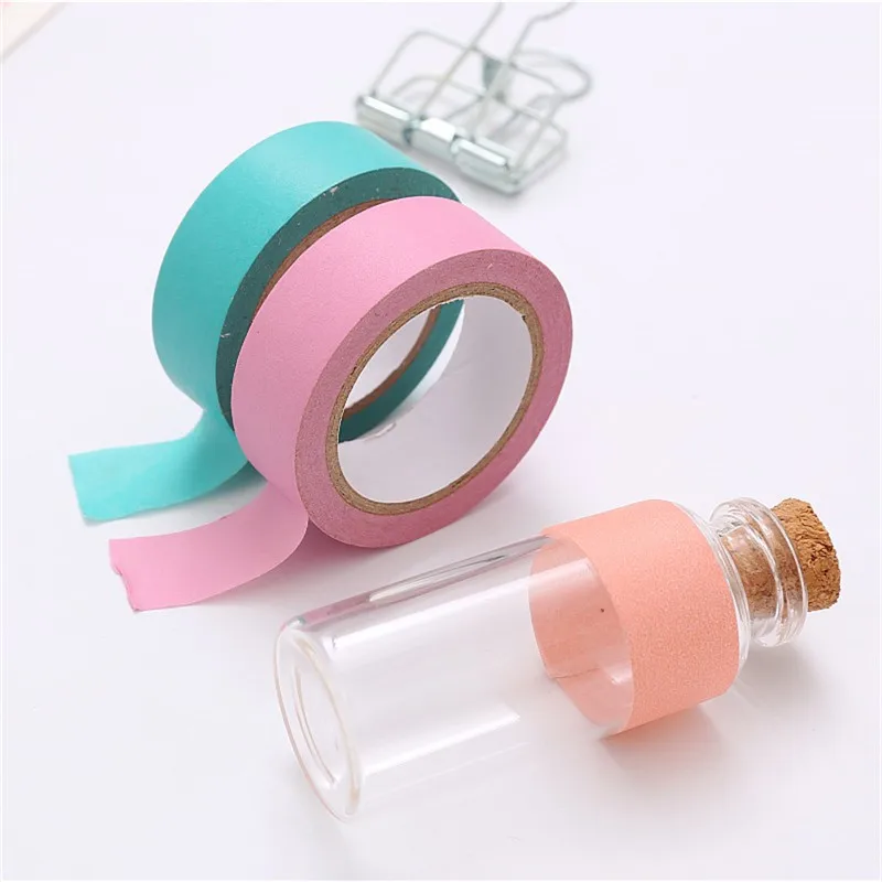 Конфетная одноцветная Васи Маскировочная лента бумага DIY украшения Скрапбукинг