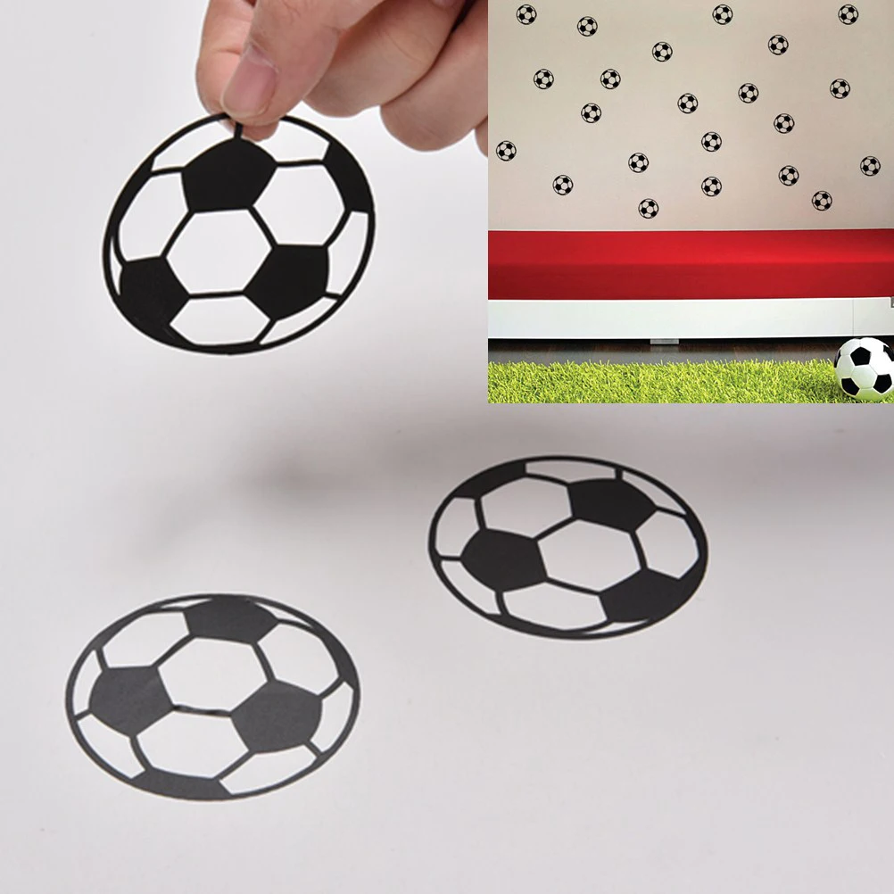 

Hot Sale 20PCS/Set Wall Stickers For Kids Rooms Children Nursery Room Sticker decals Wallpaper Poster Football Soccer Ball Boys