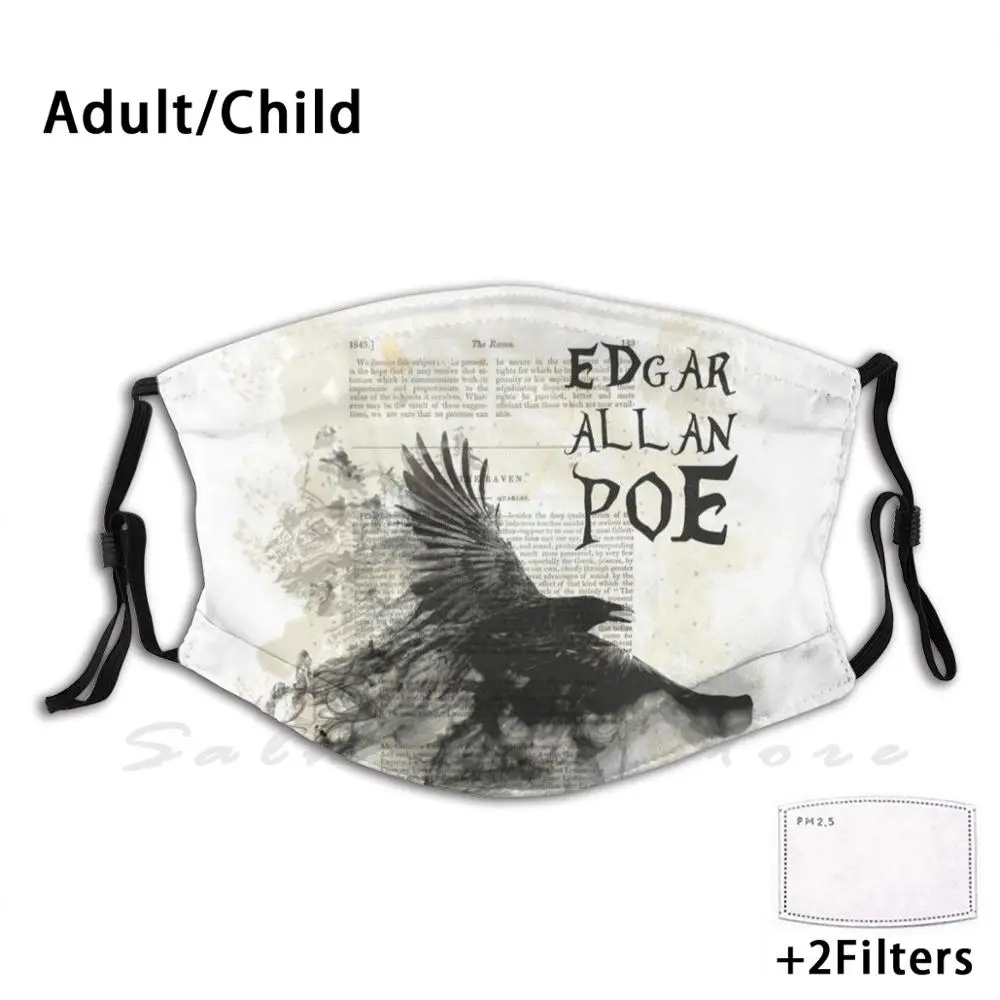 

Маска ворона Эдгара Аллана Poe черная кошка Edgarallanpoe ужас теравен Poe книжная звезда темное искусство