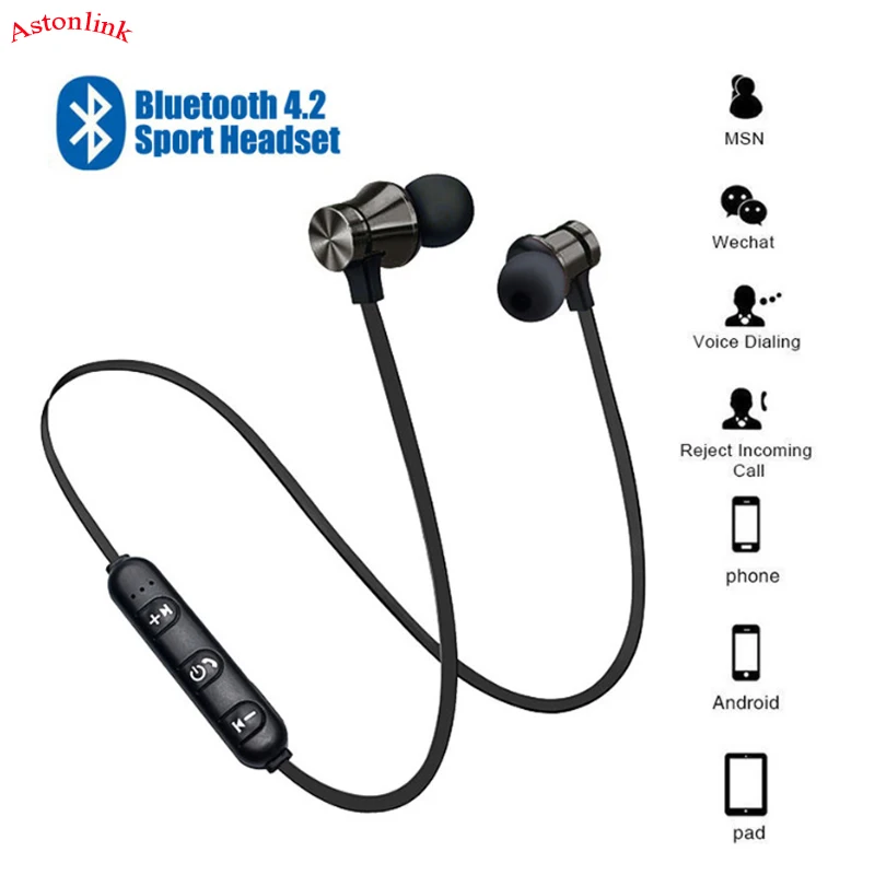 Магнитные музыкальные Bluetooth наушники XT11 с шейным ободом Спортивная басовая