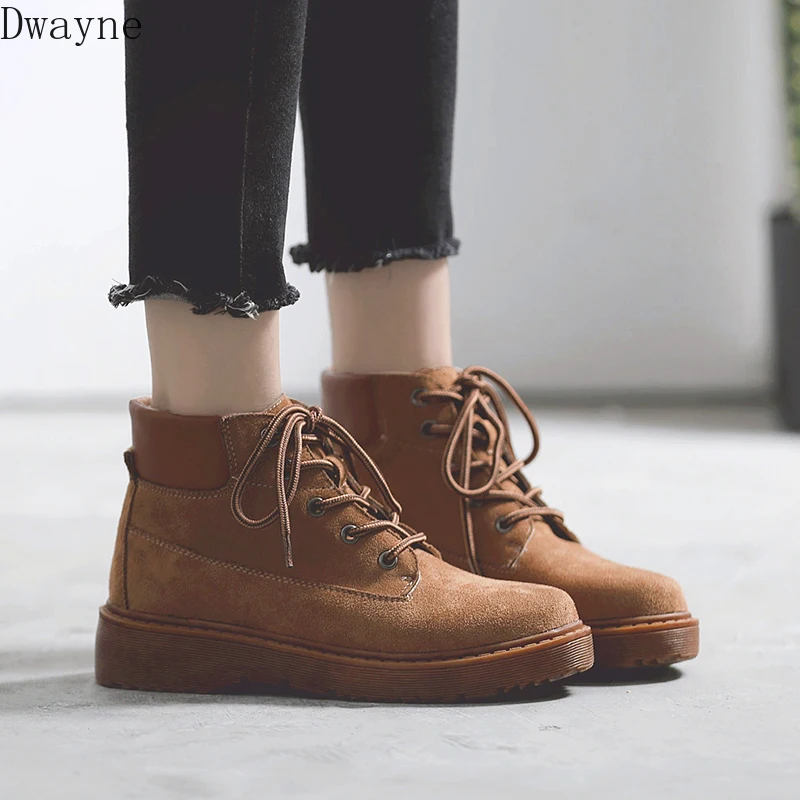 Boots children 2019 new autumn and winter Martin boots female British wind plus velvet snow net red wild short women | Обувь