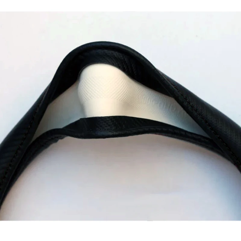 

For Volvo V40 38cm Car Carbon Fiber Leather Steering Wheel Covers Cap Steering Wheel Cover Auto Car Interior Accessories